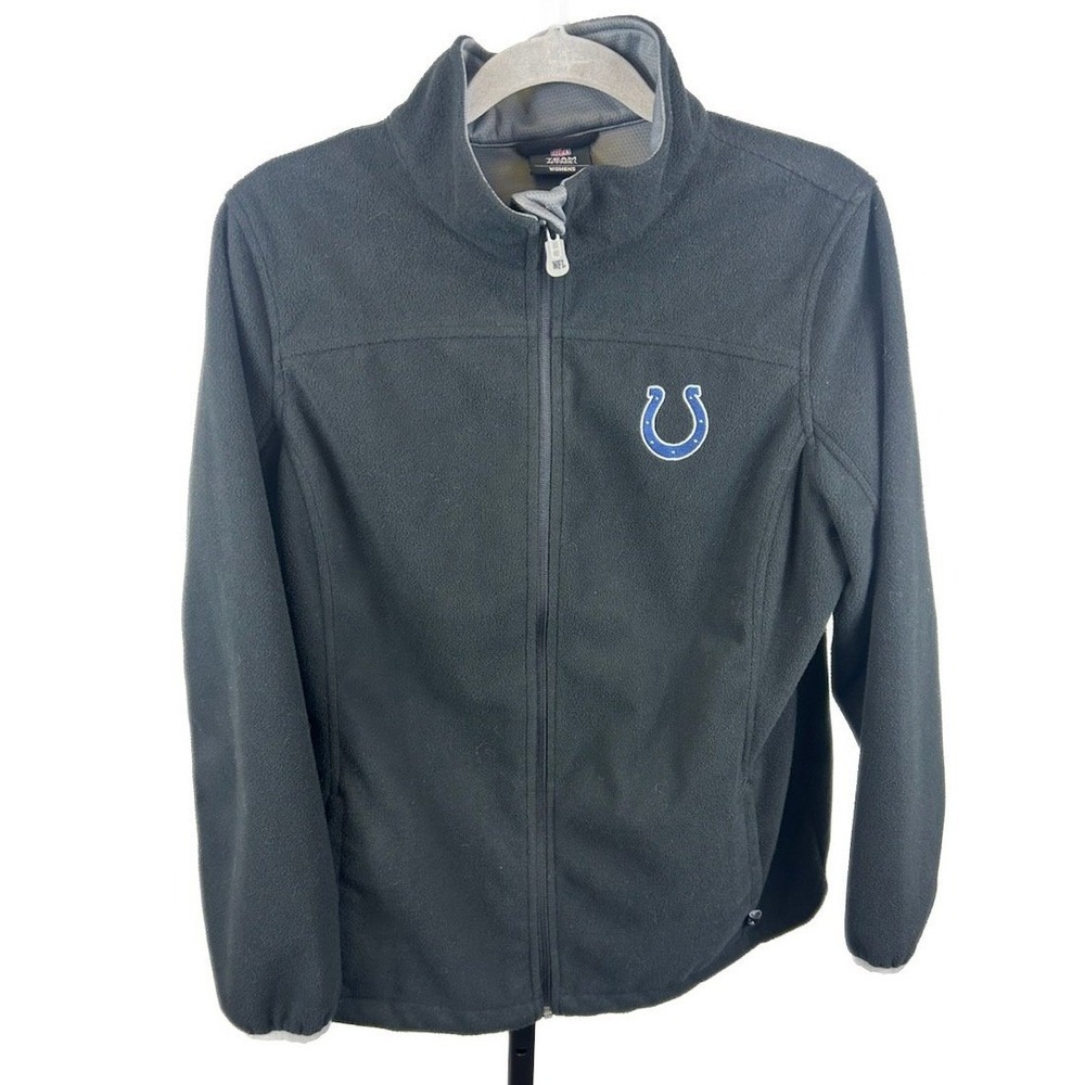 NFL Indianapolis Colts Fleece Jacket Women's Size Medium Black